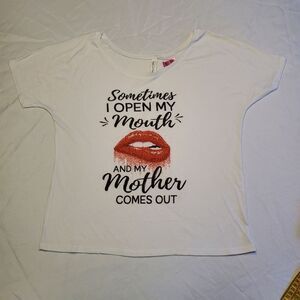 Novelty Funny Saying T Shirt in Size S